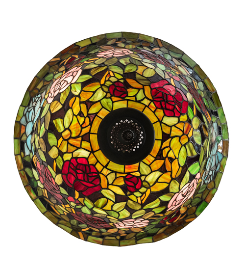  VICTORIAN TIFFANY REPRODUCTION OF ORIGINAL FLORAL ART GLASS