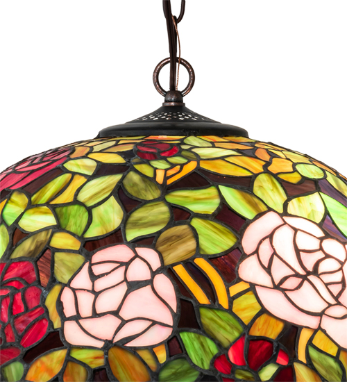  VICTORIAN TIFFANY REPRODUCTION OF ORIGINAL FLORAL ART GLASS