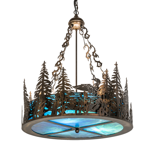  RUSTIC LODGE RUSTIC OR MOUNTIAN GREAT ROOM ART GLASS ANIMALS