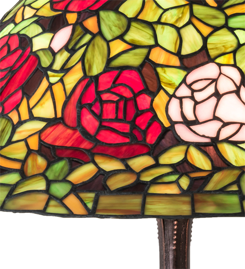  FLORAL ART GLASS