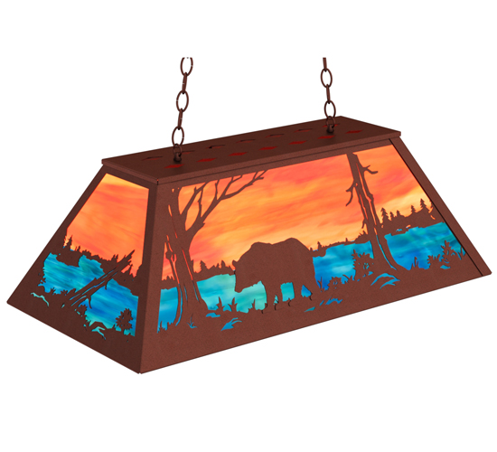  RUSTIC LODGE RUSTIC OR MOUNTIAN GREAT ROOM ART GLASS ANIMALS