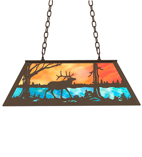  RUSTIC LODGE RUSTIC OR MOUNTIAN GREAT ROOM ART GLASS ANIMALS