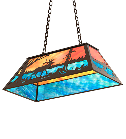  RUSTIC LODGE RUSTIC OR MOUNTIAN GREAT ROOM ART GLASS ANIMALS