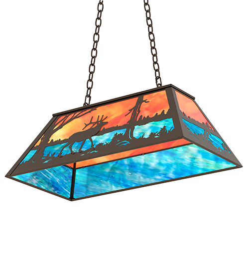  RUSTIC LODGE RUSTIC OR MOUNTIAN GREAT ROOM ART GLASS ANIMALS