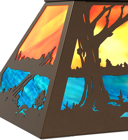  RUSTIC LODGE RUSTIC OR MOUNTIAN GREAT ROOM ART GLASS ANIMALS