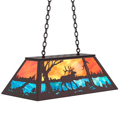  RUSTIC LODGE RUSTIC OR MOUNTIAN GREAT ROOM ART GLASS ANIMALS