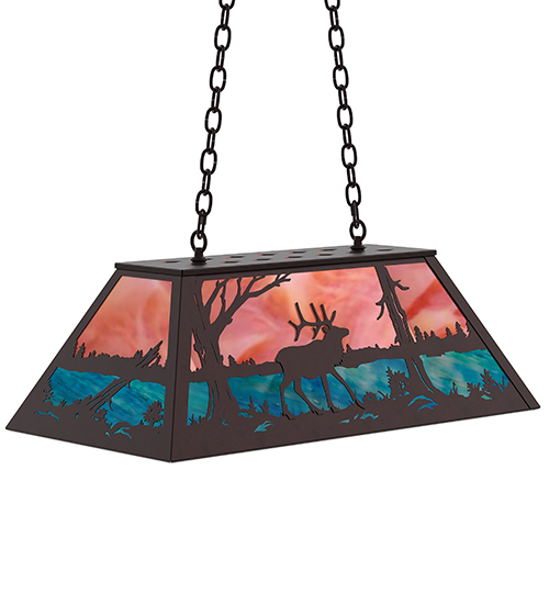 RUSTIC LODGE RUSTIC OR MOUNTIAN GREAT ROOM ART GLASS ANIMALS