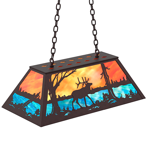  RUSTIC LODGE RUSTIC OR MOUNTIAN GREAT ROOM ART GLASS ANIMALS