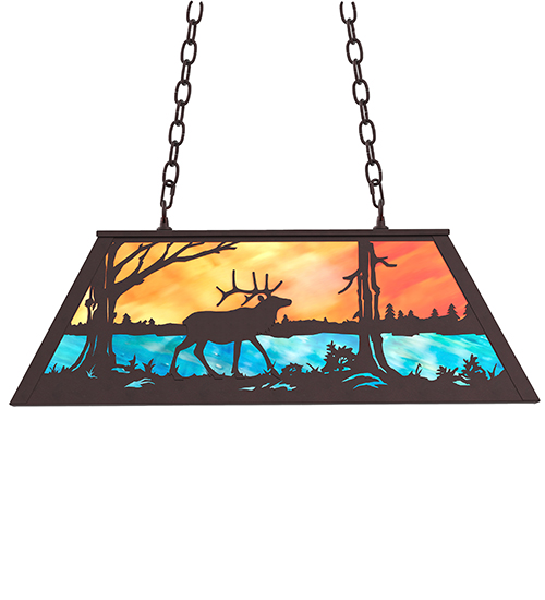  RUSTIC LODGE RUSTIC OR MOUNTIAN GREAT ROOM ART GLASS ANIMALS