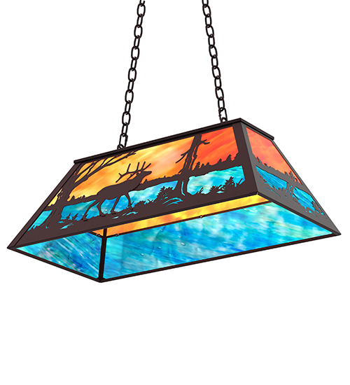  RUSTIC LODGE RUSTIC OR MOUNTIAN GREAT ROOM ART GLASS ANIMALS