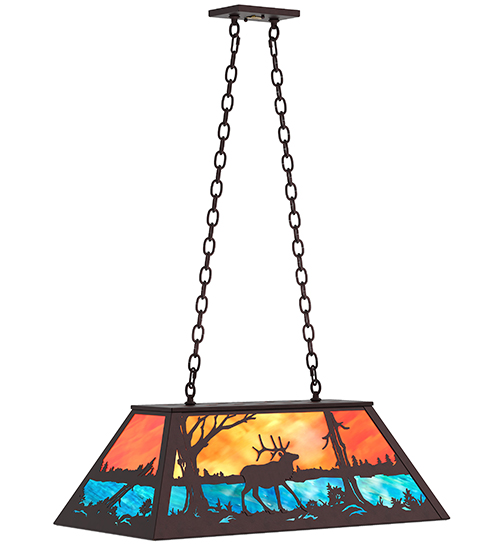  RUSTIC LODGE RUSTIC OR MOUNTIAN GREAT ROOM ART GLASS ANIMALS