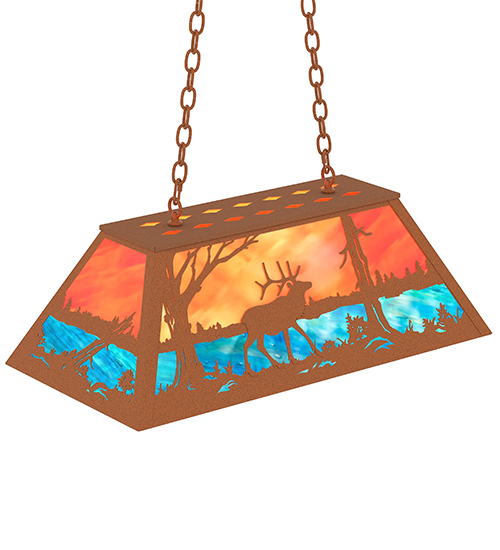  RUSTIC LODGE RUSTIC OR MOUNTIAN GREAT ROOM ART GLASS ANIMALS