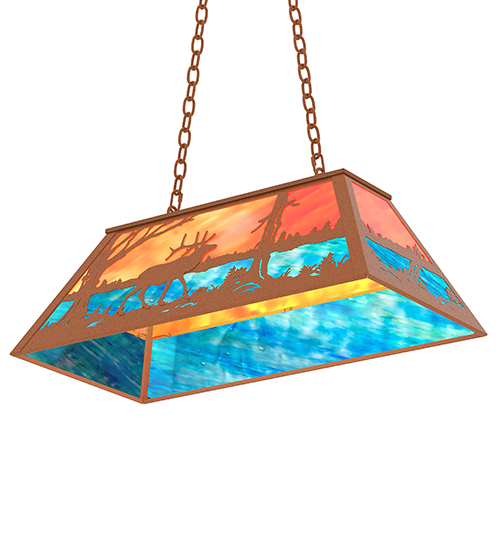  RUSTIC LODGE RUSTIC OR MOUNTIAN GREAT ROOM ART GLASS ANIMALS