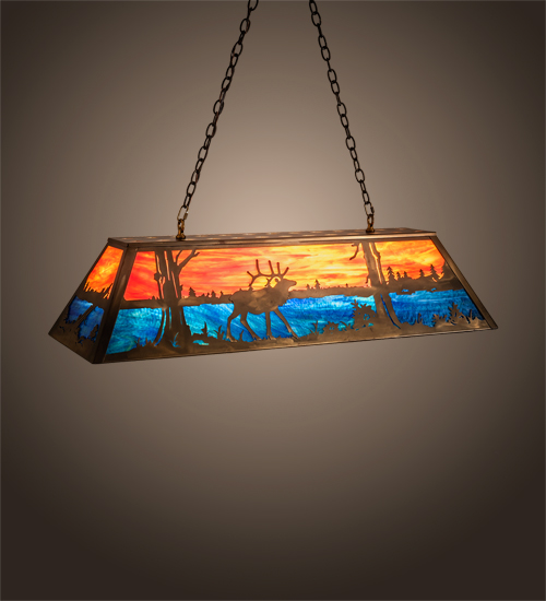  RUSTIC LODGE RUSTIC OR MOUNTIAN GREAT ROOM ART GLASS ANIMALS COUNTRY