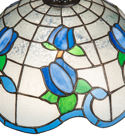  FLORAL ART GLASS