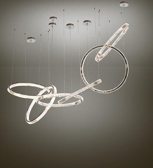  CONTEMPORARY CRYSTAL CHANDELIER