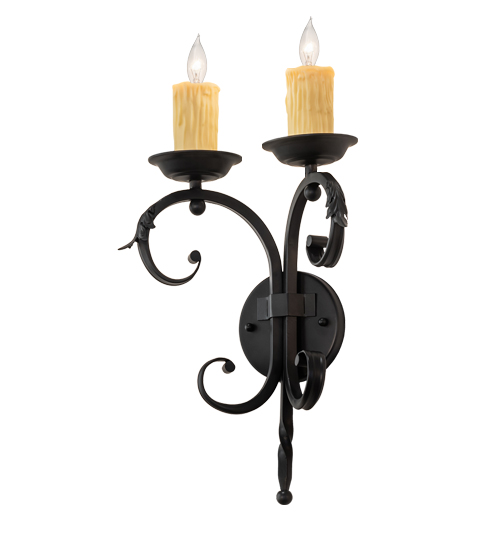  VICTORIAN SCROLL FEATURES CRAFTED OF STEEL FAUX CANDLE SLEVES CANDLE BULB ON TOP STAMPED/CAST METAL LEAF ROSETTE FLOWER ACCENT