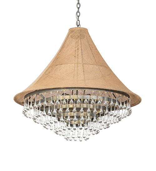  FABRIC CRYSTAL ACCENTS CRYSTAL CHANDELIER