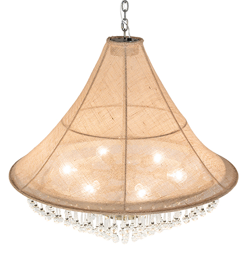  FABRIC CRYSTAL ACCENTS CRYSTAL CHANDELIER