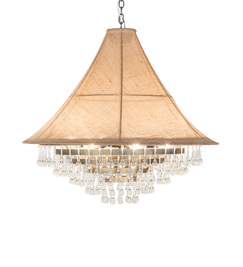  FABRIC CRYSTAL ACCENTS CRYSTAL CHANDELIER