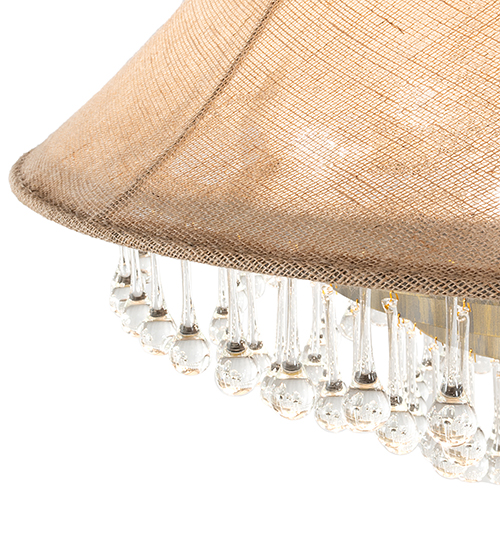  FABRIC CRYSTAL ACCENTS CRYSTAL CHANDELIER