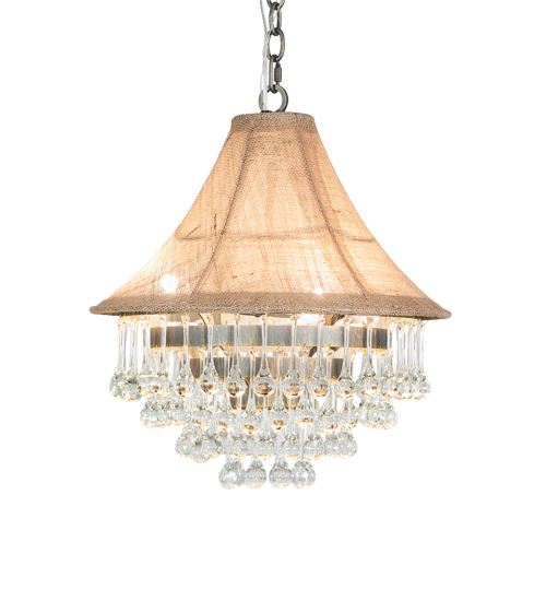  FABRIC CRYSTAL ACCENTS CRYSTAL CHANDELIER