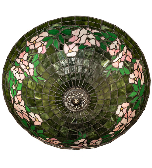  TIFFANY REPRODUCTION OF ORIGINAL FLORAL ART GLASS