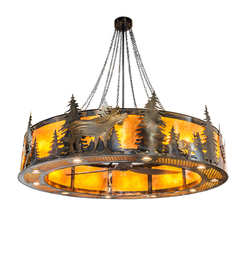  RUSTIC LODGE RUSTIC OR MOUNTIAN GREAT ROOM ANIMALS MICA IDALIGHT DOWN LIGHTS SPOT LIGHT POINTING DOWN FOR FUNCTION