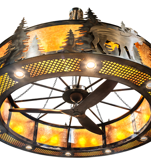  RUSTIC LODGE RUSTIC OR MOUNTIAN GREAT ROOM ANIMALS MICA IDALIGHT DOWN LIGHTS SPOT LIGHT POINTING DOWN FOR FUNCTION