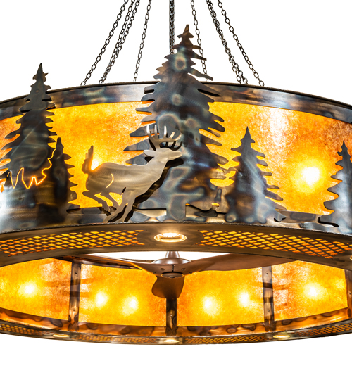  RUSTIC LODGE RUSTIC OR MOUNTIAN GREAT ROOM ANIMALS MICA IDALIGHT DOWN LIGHTS SPOT LIGHT POINTING DOWN FOR FUNCTION