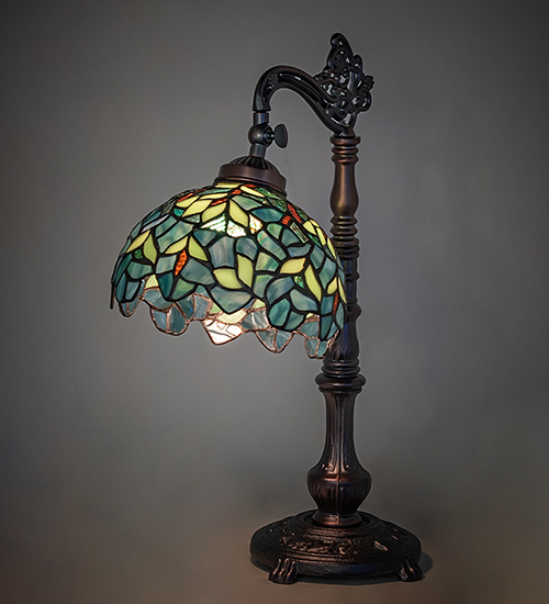  VICTORIAN FLORAL ART GLASS NOUVEAU