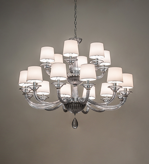  CONTEMPORARY CRYSTAL CHANDELIER