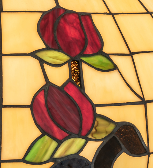  FLORAL ART GLASS