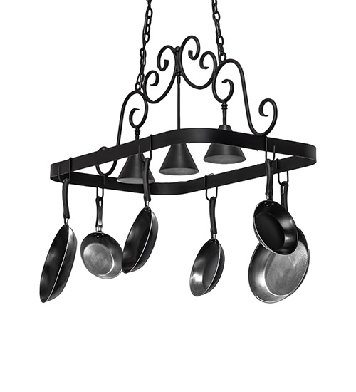  CONTEMPORARY SCROLL FEATURES CRAFTED OF STEEL FORGED AND CAST IRON DOWN LIGHTS SPOT LIGHT POINTING DOWN FOR FUNCTION