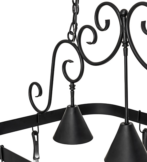  CONTEMPORARY SCROLL FEATURES CRAFTED OF STEEL FORGED AND CAST IRON DOWN LIGHTS SPOT LIGHT POINTING DOWN FOR FUNCTION