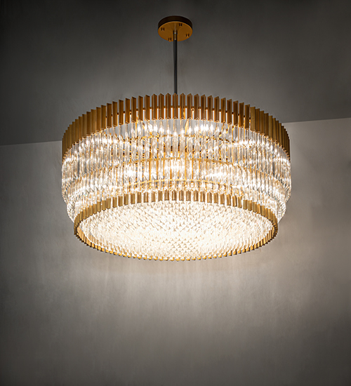  CONTEMPORARY CRYSTAL CHANDELIER