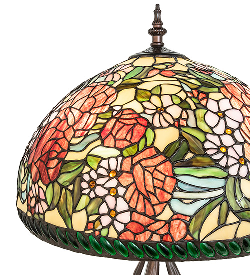  FLORAL ART GLASS