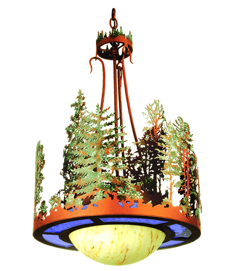  RUSTIC LODGE RUSTIC OR MOUNTIAN GREAT ROOM ART GLASS