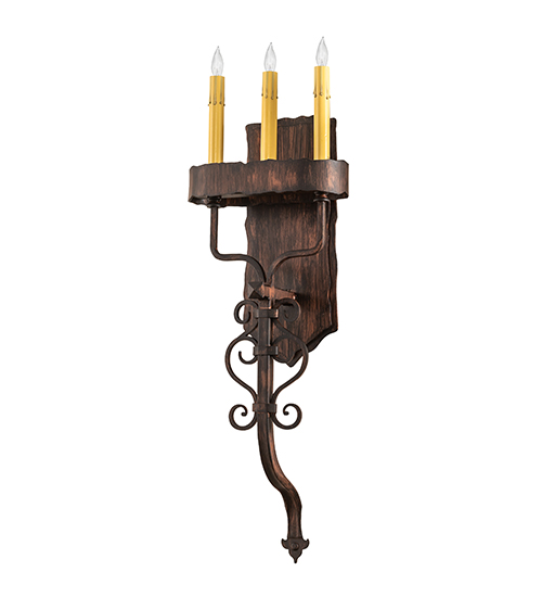  RUSTIC VICTORIAN SCROLL FEATURES CRAFTED OF STEEL FAUX CANDLE SLEVES CANDLE BULB ON TOP