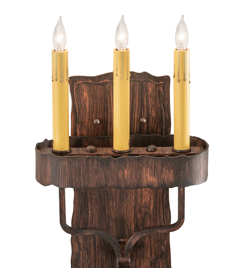  RUSTIC VICTORIAN SCROLL FEATURES CRAFTED OF STEEL FAUX CANDLE SLEVES CANDLE BULB ON TOP