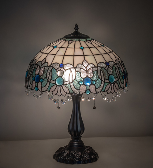  VICTORIAN ART GLASS CRYSTAL ACCENTS