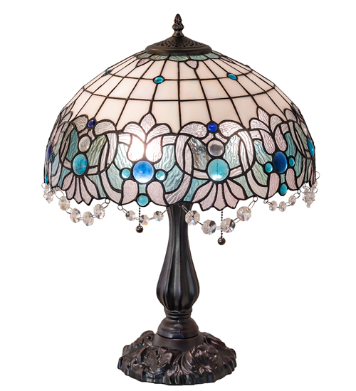  VICTORIAN ART GLASS CRYSTAL ACCENTS