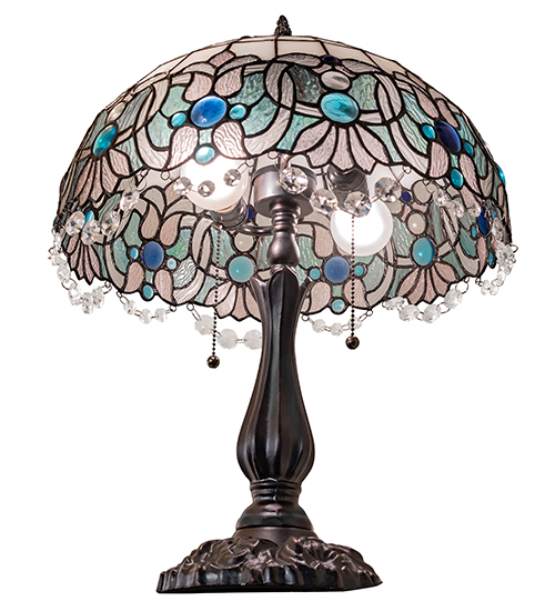  VICTORIAN ART GLASS CRYSTAL ACCENTS