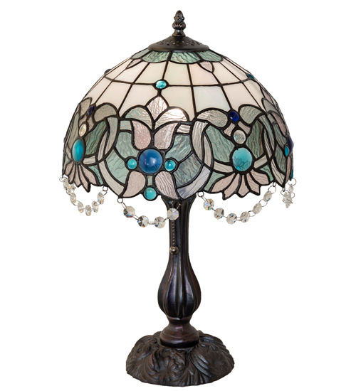  VICTORIAN ART GLASS CRYSTAL ACCENTS