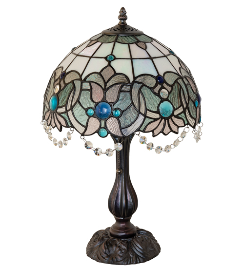  VICTORIAN ART GLASS CRYSTAL ACCENTS