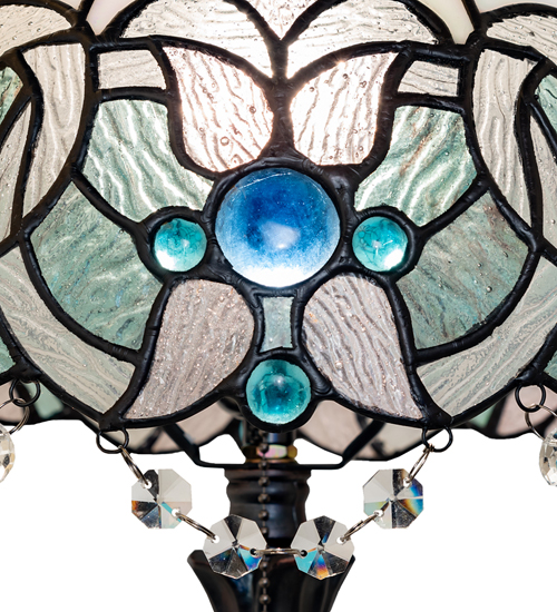  VICTORIAN ART GLASS CRYSTAL ACCENTS