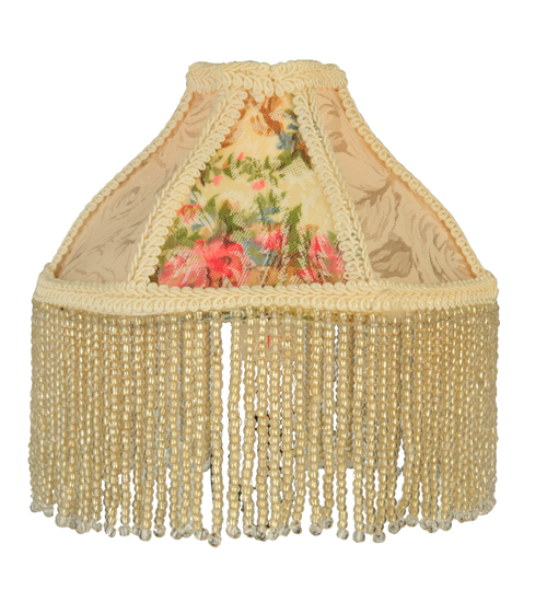  VICTORIAN FABRIC FRINGE FLORAL