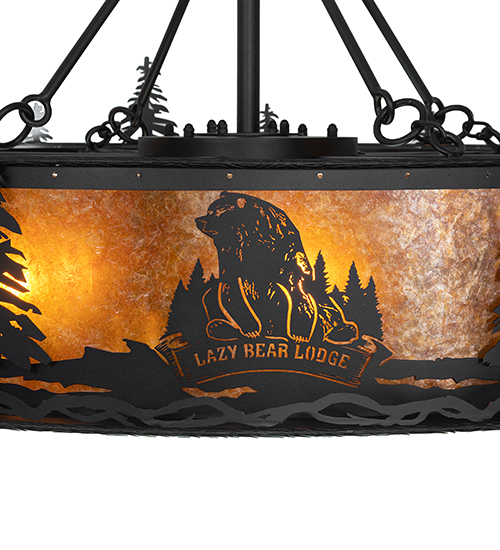  RUSTIC LODGE RUSTIC OR MOUNTIAN GREAT ROOM MICA DOWN LIGHTS SPOT LIGHT POINTING DOWN FOR FUNCTION