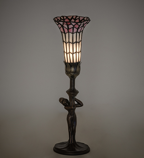  VICTORIAN FLORAL ART GLASS NOUVEAU
