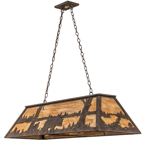  RUSTIC MISSION LODGE RUSTIC OR MOUNTIAN GREAT ROOM ANIMALS IDALIGHT